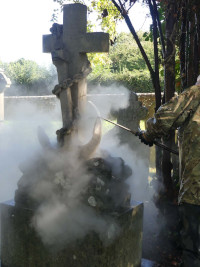 Trinity memorial anchor cleaned